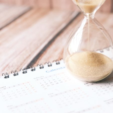 A calendar on a table